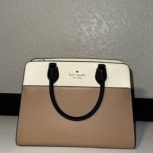 Kate Spade Tan and Cream Satchel